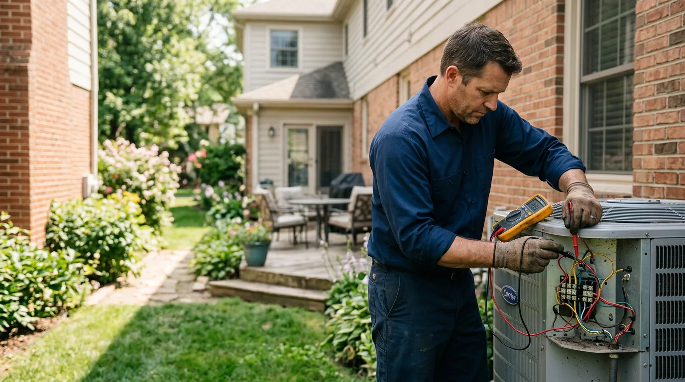 HVAC technician working near Clarence, LA